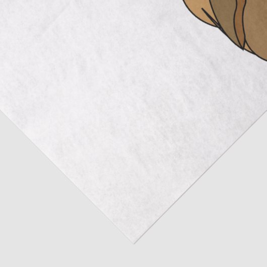 Papier Mousseline Lion n'abandonne jamais le lion (Détail)