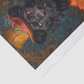 Papier Mousseline Lion noir rare10 (Détail)