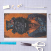 Papier Mousseline Lion noir rare3 (Artisanat)