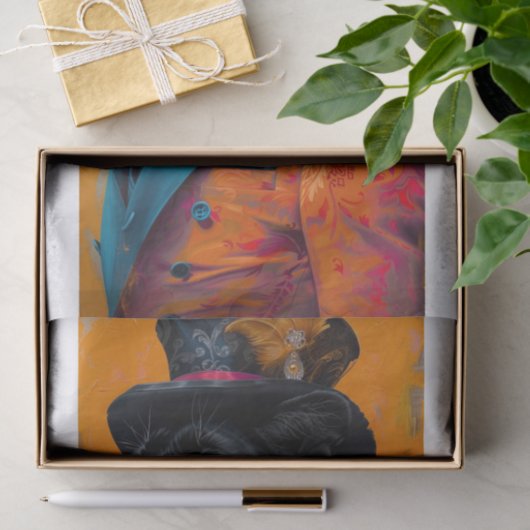 Papier Mousseline Lion noir rare6 (Cadeau)