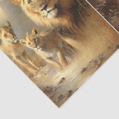 Papier Mousseline Lion Pride (Détail)