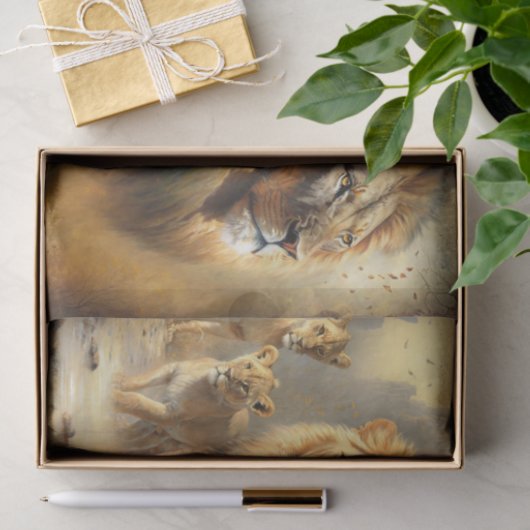 Papier Mousseline Lion Pride (Cadeau)