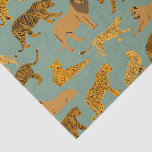 Papier Mousseline Lion, tigre et Motif léopard  (Détail)