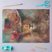 Papier Mousseline Lion victorien (Artisanat)