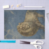 Papier Mousseline Lion vintage (Artisanat)