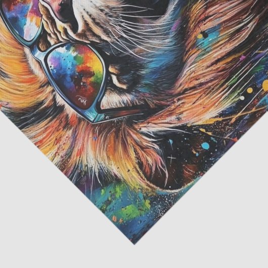 Papier Mousseline Lion's Den15 (Détail)