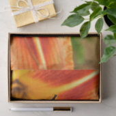 Papier Mousseline Lis tigré orange (Cadeau)