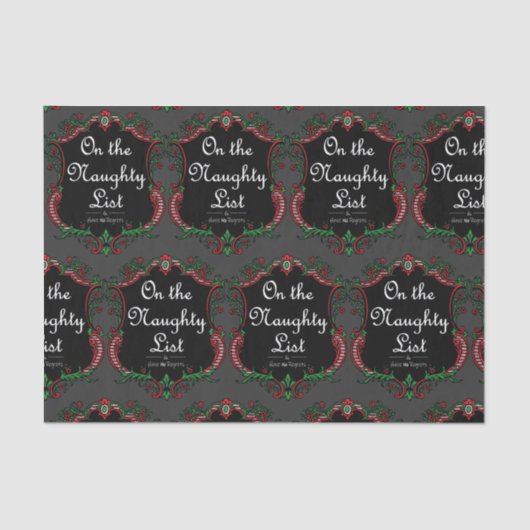 Papier Mousseline Liste de vilains (Recto)