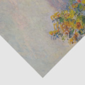 Papier Mousseline Lits de fleurs à Vetheuil par Claude Monet (Détail)