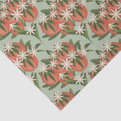 Papier Mousseline Little Cutie Clementine Sage (Détail)