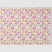 Papier Mousseline Little Girl One Happy Camper First Birthday Party (Recto)