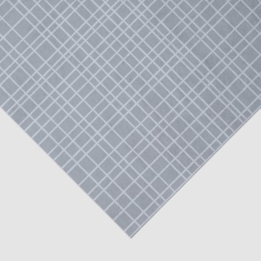 Papier Mousseline Little One Hand Drawn Grid - dusty steel gray (Détail)