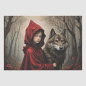 Papier Mousseline Little Red : Beyond the Path - Decoupage - (Recto)