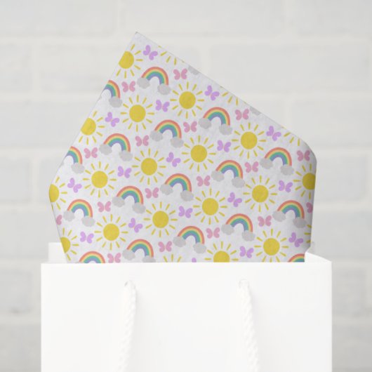 Papier Mousseline  Little Sunshine & Rainbows Tissue Paper (Sac cadeau)