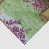 Papier Mousseline Little Wagon aux fleurs (Détail)