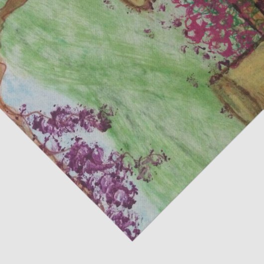 Papier Mousseline Little Wagon aux fleurs (Détail)