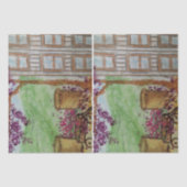 Papier Mousseline Little Wagon aux fleurs (Recto)