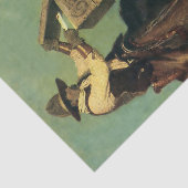 Papier Mousseline "Livraison rurale" Western Art par NC Wyeth (Détail)