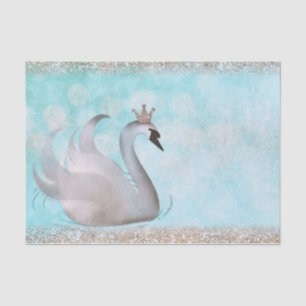 Papier Mousseline Livre de contes de princesse Blue Gold Glitter