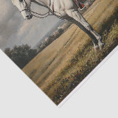 Papier Mousseline Livre de découpage du Cheval blanc 1 (Détail)