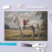 Papier Mousseline Livre de découpage du Cheval blanc 1 (Artisanat)