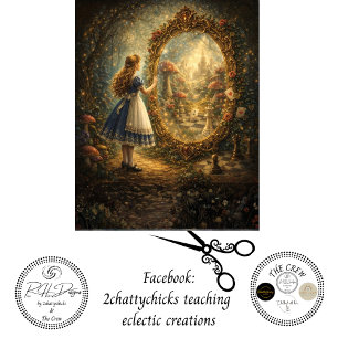 Papier Mousseline Livre de découpage Looking Glass Wonderland Storyb