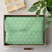 Papier Mousseline Livre de tissus/Pois verts (Cadeau)
