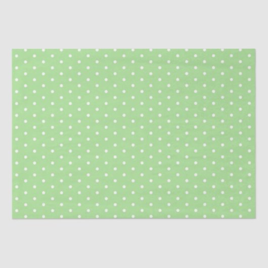 Papier Mousseline Livre de tissus/Pois verts (Recto)