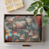 Papier Mousseline Livre d'histoire Alice Magique Champignons Découpa (Cadeau)