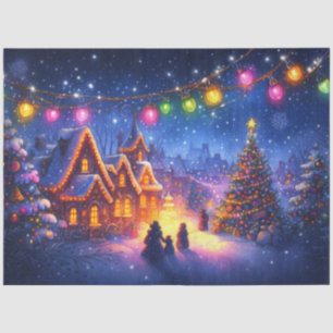 Papier Mousseline Livre d'histoire artistique Christmas Wonderland