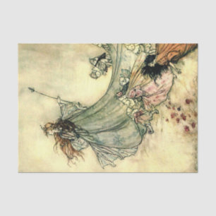 Papier Mousseline Livre d'histoire Conte de Fairytale Vintage Découp