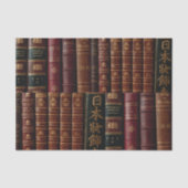 Papier Mousseline Livre en cuir foncé épines Découpage (Recto)