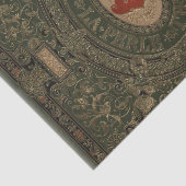 Papier Mousseline Livre grunge attaché de cuir (Détail)