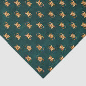 Papier Mousseline Livre vert et or, scarabée égyptien (Détail)