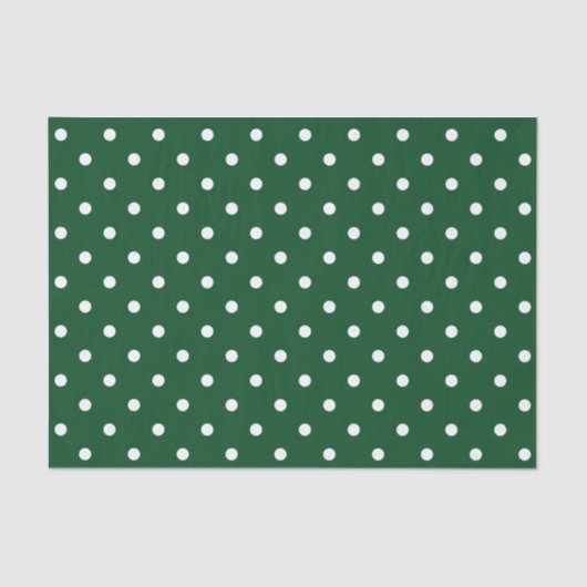 Papier Mousseline Livre vert Pois (Recto)