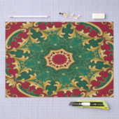 Papier Mousseline Livre vert rouge de Noël (Artisanat)