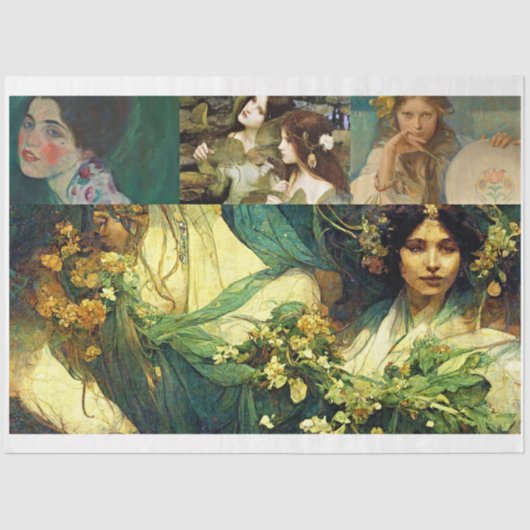 Papier Mousseline Livre vert sur les dames (Recto)