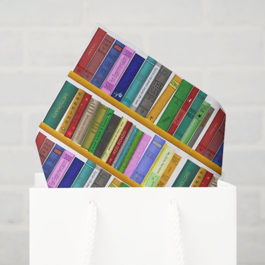 Papier Mousseline Livres Decoupage (Sac cadeau)