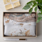 Papier Mousseline Livres et citrouilles à thème automne de couleur b (Cadeau)