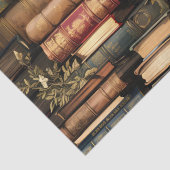 Papier Mousseline Livres Et Plante (Détail)