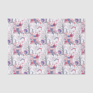 Papier Mousseline Livres Fairytale et Créatures Magiques Blanc