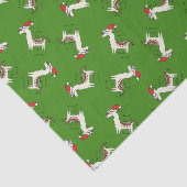 Papier Mousseline Llama Cute Drôle Noël Vacances (Détail)