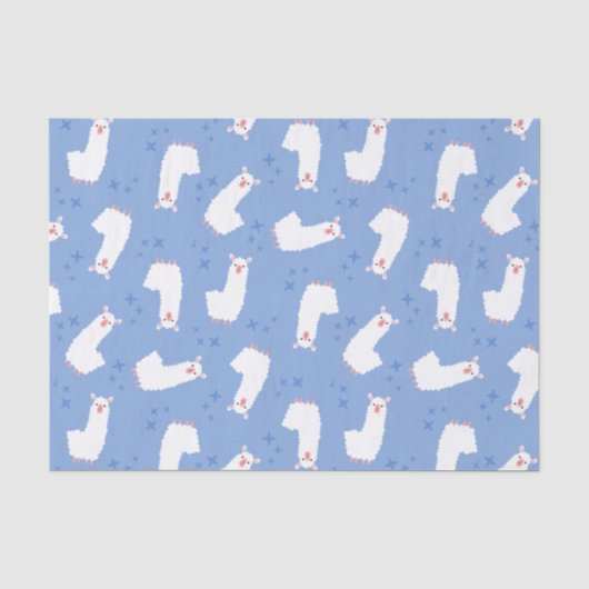 Papier Mousseline Llamas (Recto)