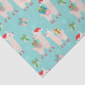 Papier Mousseline Llamas de Noël (Détail)