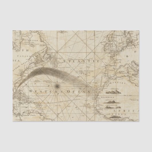 Papier Mousseline L'Océan Atlantique (Recto)