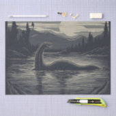 Papier Mousseline Lochness Nessie Cryptid Decoupage (Artisanat)