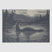 Papier Mousseline Lochness Nessie Cryptid Decoupage (Recto)