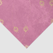 Papier Mousseline L'oeil Abstrait de Peacock plumes de rose (Détail)