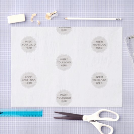 Papier Mousseline LOGO BUSINESS BRANDING modern simple extra large (Artisanat)