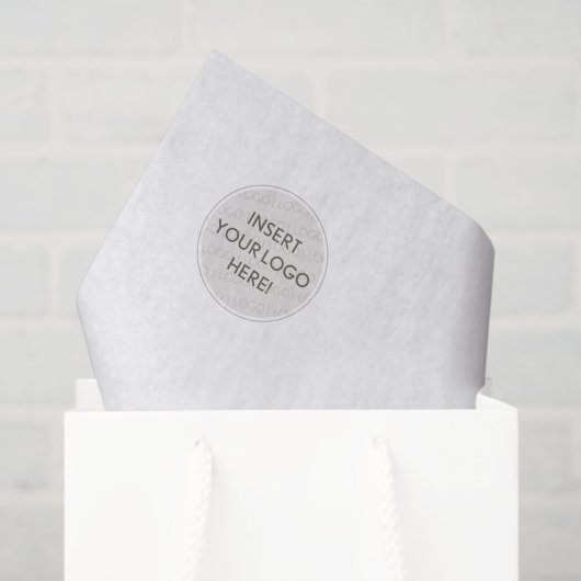 Papier Mousseline LOGO BUSINESS BRANDING modern simple extra large (Sac cadeau)